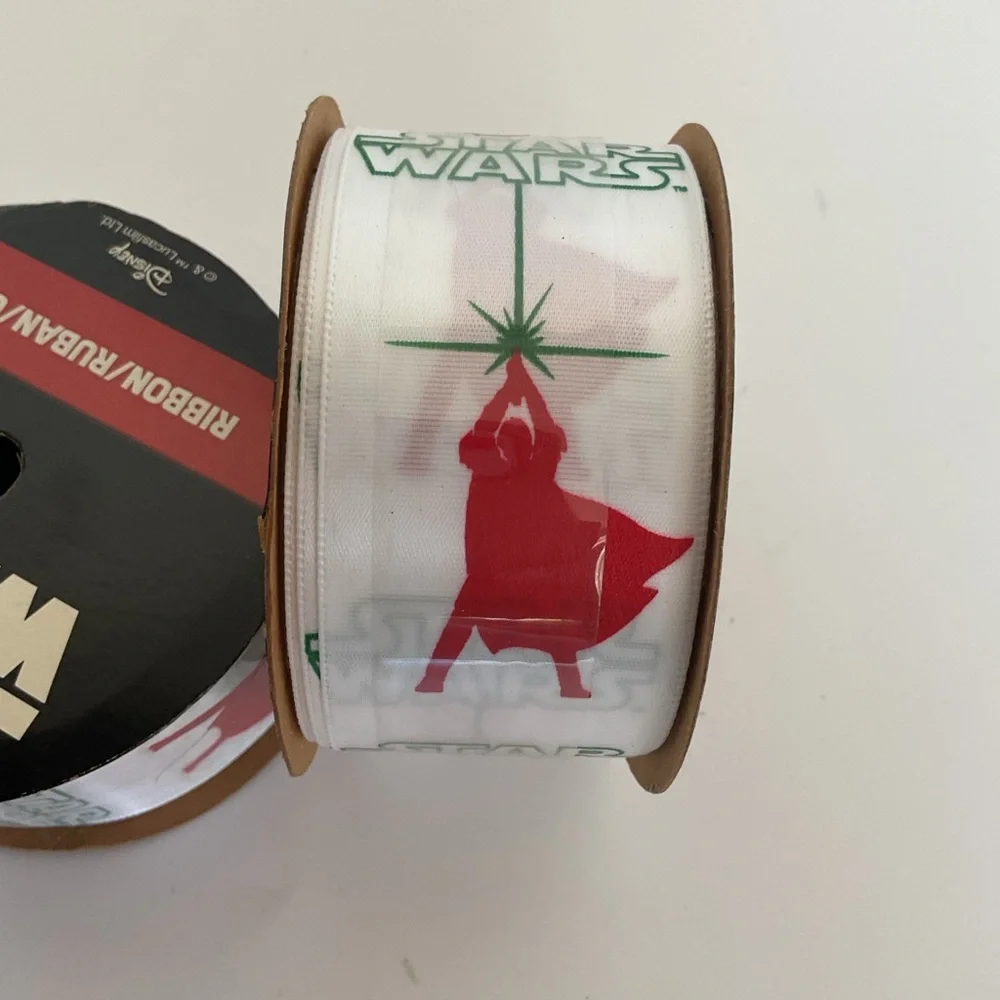 Star Wars Disney licensed satin ribbon. Pack of two. NWT